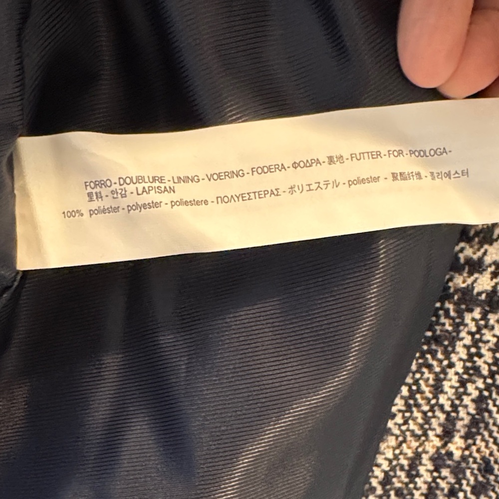 Zara Basic Collection Plaid Double-Breasted Blaze… - image 5